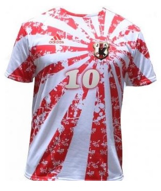 参考画像 ネットを賑わせている日本代表 旭日旗ユニフォーム Football Shirts Voltage Com サッカー各国代表 クラブユニフォーム