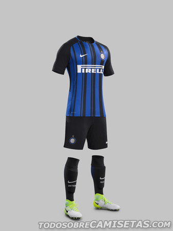 インテル・ミラノ、2017-18年NIKE新ユニフォーム（ホームモデル
