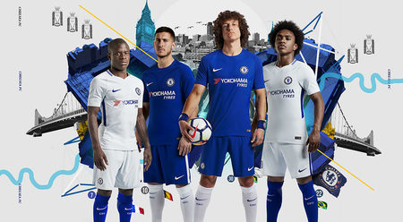 チェルシー、2017-18年NIKE新ユニフォーム（ホーム＆アウェイ